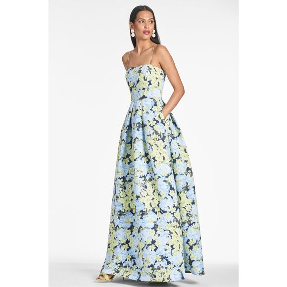 SACHIN + BABI BEAU GOWN - GARDEN CLUB SIZE 14 $695 - Picture 2 of 11